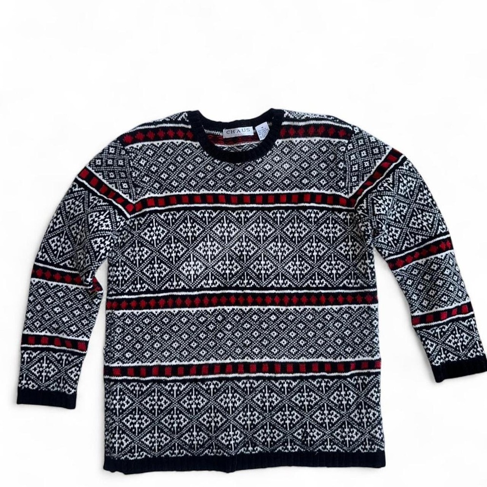 Vintage Chaus Sport Fair Isle Knit Sweater